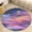 style-1, variant on Purple Blue And Gold Wave Washable Round Rug -Circle Area Rugs for Nursery Bedroom, Vintage Non Slip Non Shedding Low Pile Carpet for Living Room Coffee Table Entryway