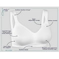 Women's Just My Size MJ1220 Active Lifestyle Wirefree Bra (White 38DD