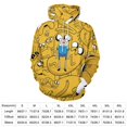 thumbnail image 2 of Adventure Time Unisex Sweatshirts Loose Pullover Sweater Hooded Hoodie 3D Printing Jacket Winter Fall Clothes 2XL, 2 of 7