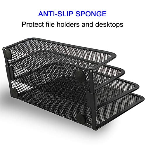 Office Small Letter Sorter Desktop File Organizer Metal Mesh With 3 Vertical Upright Compartments Daliuings Desk Mail Organizer 1pc Office Supplies Office Products Rayvoltbike Com