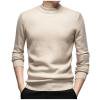 thumbnail image 3 of successthop Mens Knitted Sweaters Plus Size Fleece Long Sleeve Chunky Crewneck Knitwear Ribbed Cuff Solid Knit Tops M, 3 of 7