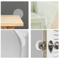 thumbnail image 4 of SENRISE 2/4 Pcs Rubber Door Stopper Wall Protectors Guard Self-Adhesive Knob Bumper Round Transparent, 4 of 4