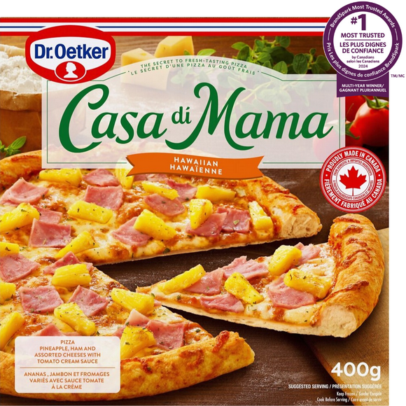 Dr. Oetker Casa Di Mama Hawaiian Pizza, 400 g