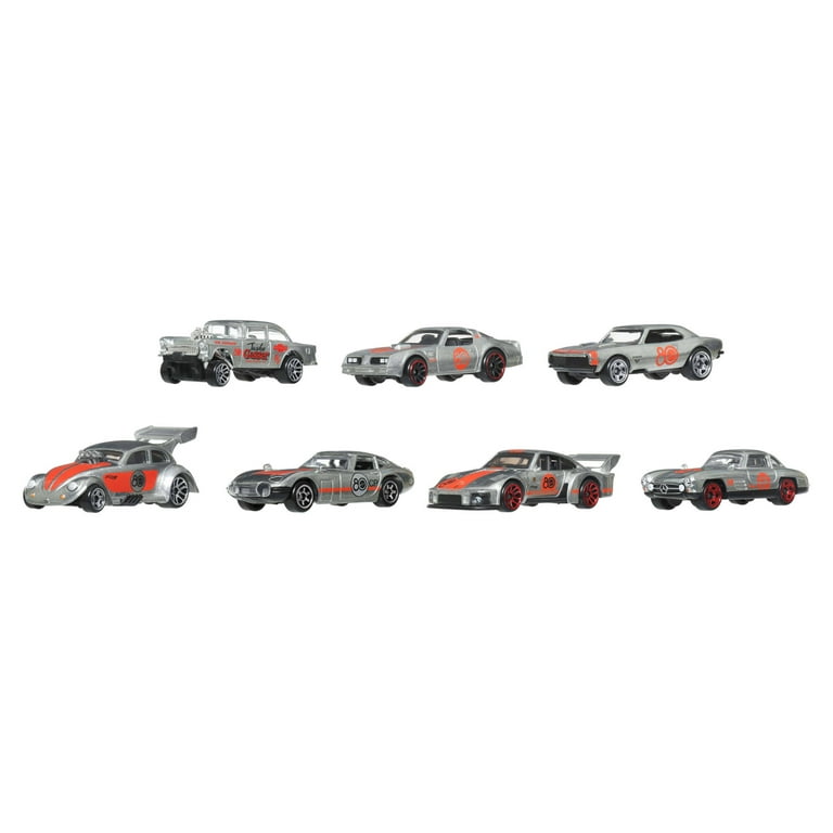 Hot Wheels Silver Series Mattel 80th Anniversary 7-Pack, Set