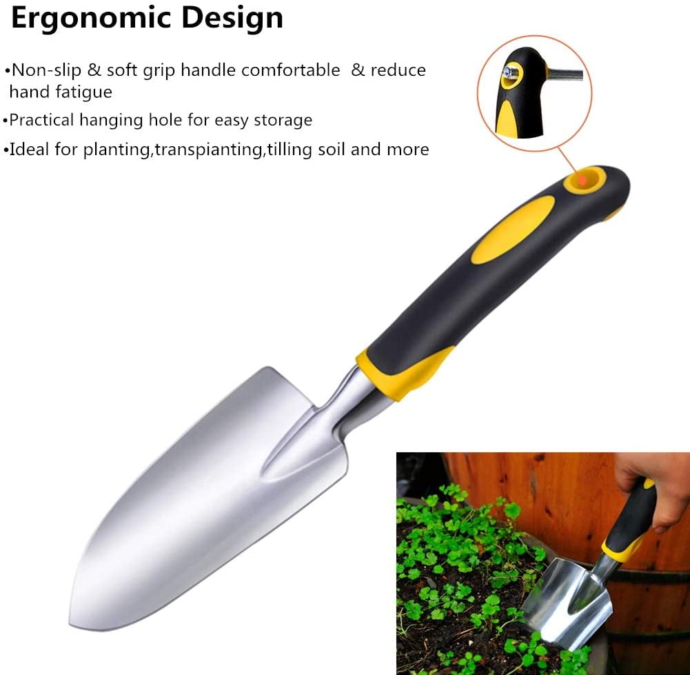 Buy Garden Tool Set 3 Piece Aluminum Heavy Duty Gardening Hand Tools Including Garden Trowel