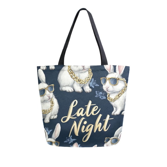 DIXRUYEE Tote Bag Women Weekender Travel Bag Shoulder Handbag Late Night Vibes Printed