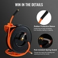 thumbnail image 6 of 50FT Retractable Air Hose Reel - 3/8" Hybrid Hose (300PSI) w/ Auto Rewind - Heavy Duty Steel for Wall/Ceiling Mount - Industrial & Garage Use, 6 of 11