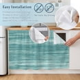 thumbnail image 5 of Duck Green Sink Skirt 10"W x 11"L, Dustproof Under Sink Curtain Skirt for Bathroom Kitchen, Vintage Modern Abstract Art Ombre Adhesive Short Vanity Curtains Cover for Laundry Room Closet Shoe Rack, 5 of 8