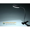 thumbnail image 4 of PureOptics LED Clamp On Desk Lamp with Metal Gooseneck, 4 of 11