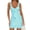 Blue, variant on Women's Ruffle Trim Lace Mini Dress with Stretch Ninety Percent Polyamide Ten Percent Elastane Lining Polyester