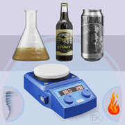 Magnetic Stirrer, 5 inches Magnetic Stirrer Kit, Hot Plate 100-1500 RPM, for Lab Liquid Mixing Heating (110V)