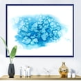thumbnail image 2 of Designart 'Abstract Blue Turquoise Cloud' Modern Framed Canvas Wall Art Print, 2 of 4
