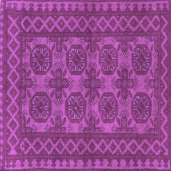 Ahgly Company Indoor Square Southwestern Purple Country Area Rugs, 5' Square