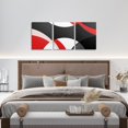 thumbnail image 4 of Hieng Kids Red Black White Wall Paintings Abstract Canvas Wall Hieng for Living Room Bedroom Boys Girls Modern Abstract Hieng Posters Pictures Bathroom Wall Decor Modern Hiengwork, 4 of 6