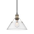 thumbnail image 2 of Orwell 1-Light Pendant in Aged Brass with Clear Glass, 2 of 3