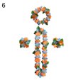 thumbnail image 2 of Dream Lifestyle 4/16 PCS Hawaiian Leis Set, Colorful Hula Dance Garland, Artificial Flowers Lei, Headband and Wristband, for Hula Dance Luau Party, Favors Celebrations Decor, 2 of 8