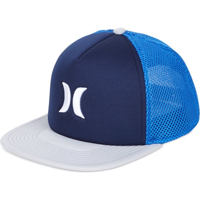 Hurley Gorra de béisbol de malla para hombre, azul, talla única