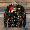 thumbnail image 5 of Men's Christmas Printed Collar Sweater Holiday Theme Knit Pullover for Festive Parties and Ugly Sweater Fun during Christmas Season,Camouflage,S, 5 of 7