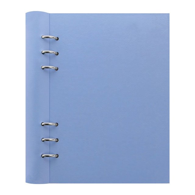 Cuaderno Filofax Clipbook Imitación Cuero Azul Vista A5 21x15 cm