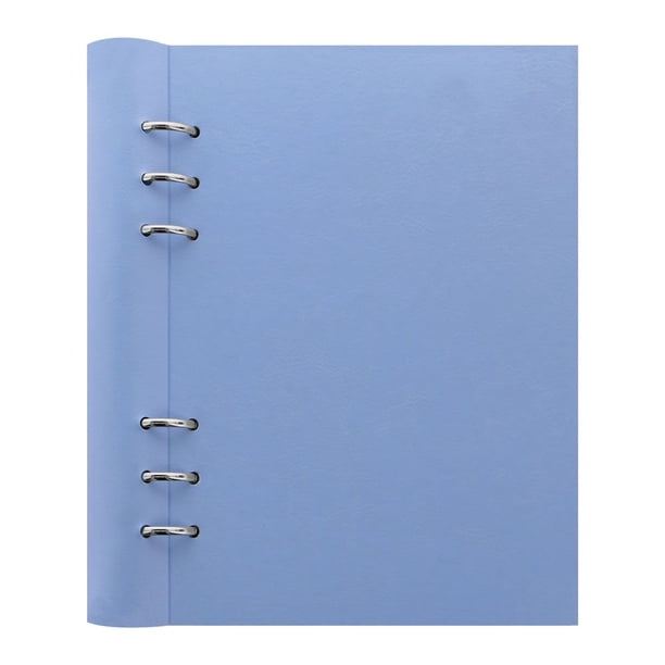 Cuaderno Filofax Clipbook Imitación Cuero Azul Vista A5 21x15 cm