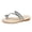 2Silver, variant on Women's Strappy Flat Sandals Rhinestone Glitter Toe Ring Dressy Flip Flops Slip on Slides