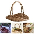 thumbnail image 2 of Harvest Basket with Handle,Garden Picking Basket,Wicker Picnic Basket,Multipurpose Harvesting Basket,Portable Hand Thanksgiving Day Basket,Woven Basket for Vegetable Fruit Daily Small Object Storage, 2 of 9