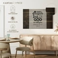 thumbnail image 5 of Elephant Stock God With You Wall Art - Horizontal Canvas Wall Art - Living Room Wall Decor - Inspirational And Typography Canvas - Brown And Gray Decor - 30" x 20", 5 of 8