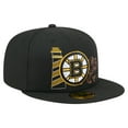 thumbnail image 3 of Men's New Era Black Boston Bruins State Stitch 59FIFTY Fitted Hat, 3 of 6