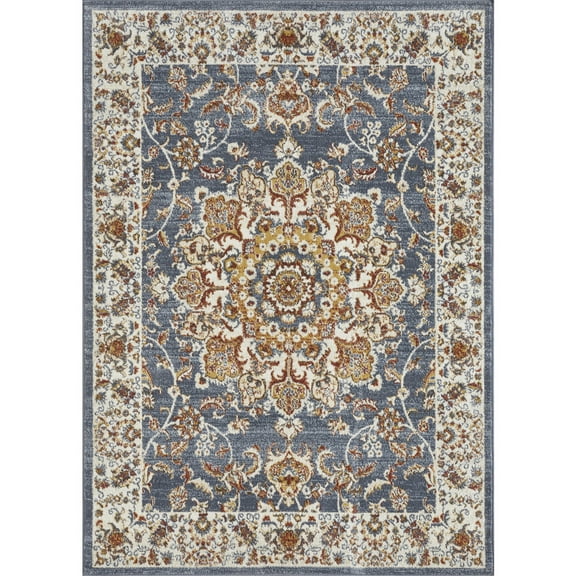Loomaknoti Alsbrooke Amrenta 5' x 7' Blue Oriental Indoor Area Rug