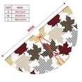 thumbnail image 3 of Sikiie colorful Maple 30-48 inches {designName} Print Christmas Tree Skirt Snowman Xmas Tree Skirt with Edge Christmas Decorations for Holiday Party-36", 3 of 7