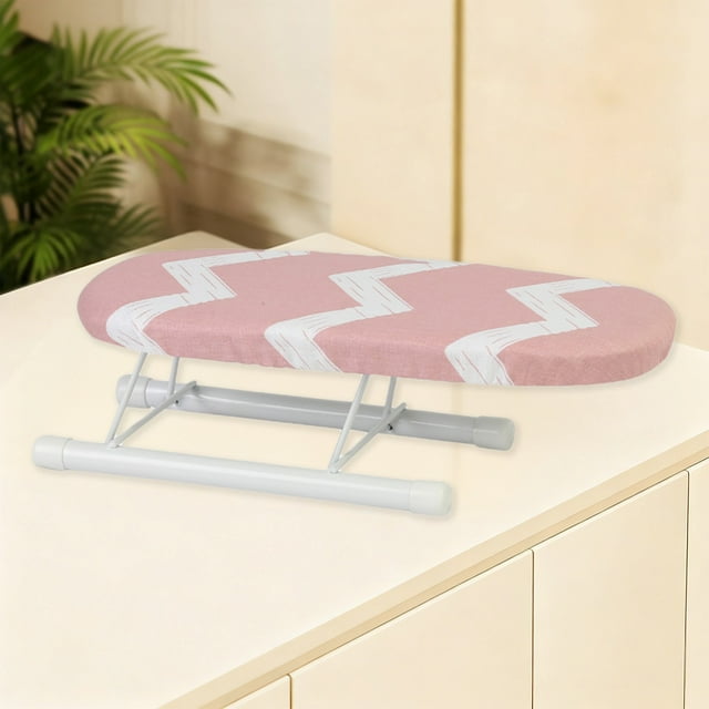 SDNall Ironing Board Cover and Pad, Small Ironing Board, Ironing Board Small Ironing Sleeve Ironing Board Household Mobile Ironing Sleeve Accessories Ironing Cuff Neckline Foldable Storage Small Size