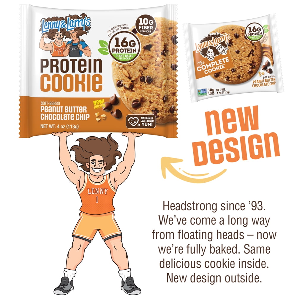 Lenny & Larry's Protein Cookie, Peanut Butter Chocolate Chip, 4 oz, 12 Ct