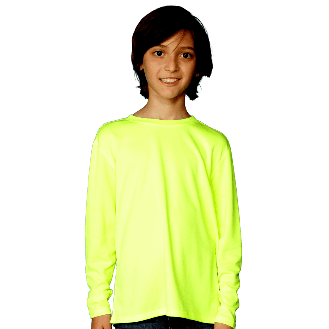 Boy UPF 50 Long Short Sleeve Sun Proteive Rashguard Swim Athletic Shirt Outdoor Sport