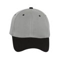 thumbnail image 2 of Two-Tone  Adjustable Baseball Cap, Grey Black, 2 of 2