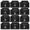 thumbnail image 3 of Collar con colgante de los 12 signos del zodiaco, regalo de cumpleaños para mujeres y niñas, Escorpio, 3 of 5