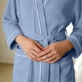 thumbnail image 6 of MEICHEN Plush Robes for Women Collar Trimmed Waist Tie Long Robe Comfortable Daily Loungewear for Home Use Womens Robes, 6 of 9