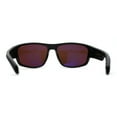 thumbnail image 4 of 90s Classic Wrap Biker Style Driving HD Lens Plastic Sunglasses Matte Black, 4 of 5