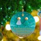 thumbnail image 5 of Adornos Navideños de Vidrio Marino de La Amistad | Adornos Navideños Duraderos | Regalos Navideños Únicos Hechos a Mano | Regalos Simbólicos de La Amistad | Decoración Navideña Versátil para El Hogar, 5 of 6