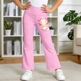 thumbnail image 2 of LRen Girls Bootcut Jeans,Girls Wide Leg Pants Casual Flared Trousers Stretchy Joggers Athletic Play Everyday Comfort Wear, 2 of 4