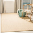 thumbnail image 5 of Safavieh Natural Fiber Jovana Solid Area Rug, Maize/Linen, 6' x 6' Square, 5 of 12