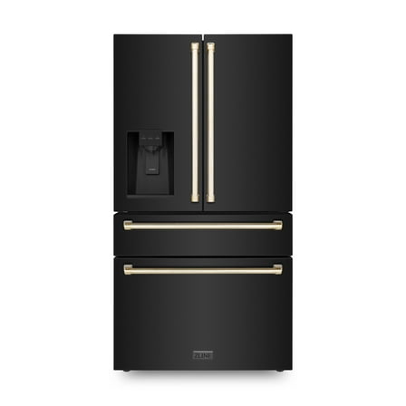ZLINE KITCHEN AND BATH RFMZW36BSG french door freestanding refrigerator