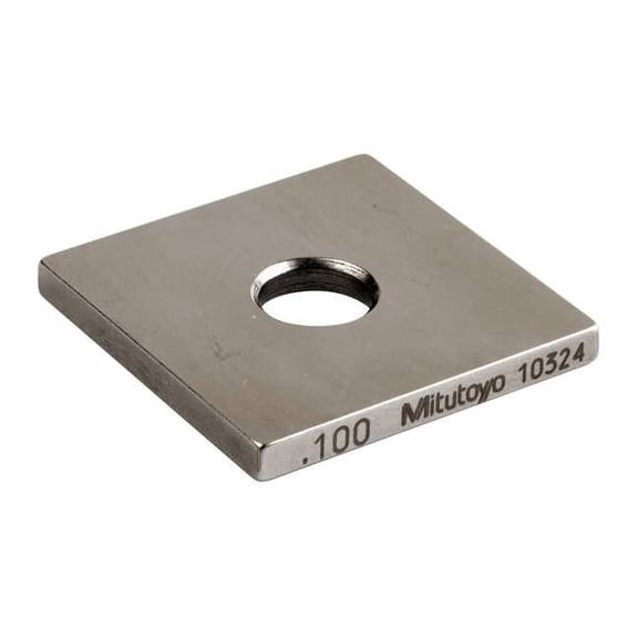 Mitutoyo Gage Block,Square,Steel,0.100 In,ASME 0 614191-531