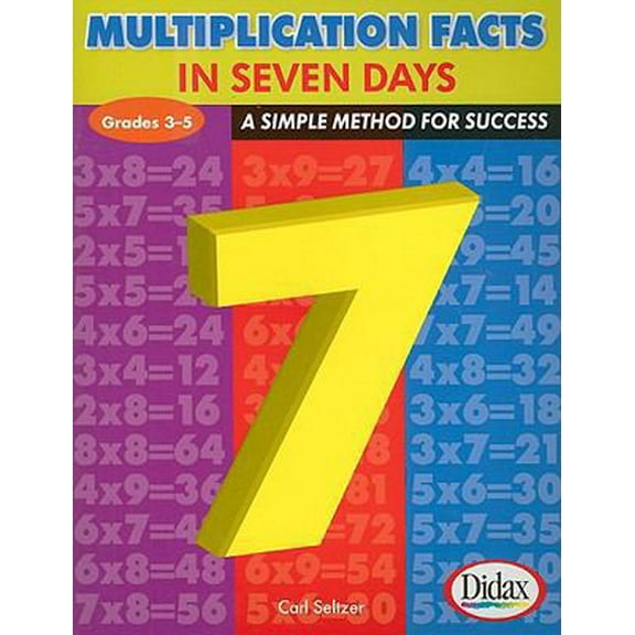 Pre-Owned Multiplication Facts in 7 Days, Grades 3-5: A Simple Method for Success (Paperback) 1583242759 9781583242759