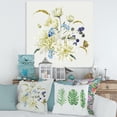 thumbnail image 2 of Designart ' Ancient Chrysanthemums With Bouquet II ' Traditional Canvas Wall Art Print, 2 of 4