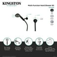 thumbnail image 4 of Kingston Brass KX2521BE Shower Scape Multi-Function Hand Shower Kit, Polished Chrome, 4 of 5