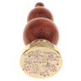 thumbnail image 2 of Mango de Madera Baoblaze Sello de cera Estilo palabras Saludo, 2 of 8