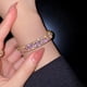 thumbnail image 3 of Pulsera de circonita, ajustable, con diamantes de imitación, de moda, brazalete abierto tipo puño, ideal para regalo. C, 3 of 8