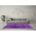 thumbnail image 3 of Ahgly Company Indoor Rectangle Abstract Purple Modern Area Rugs, 3' x 5', 3 of 4