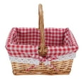 thumbnail image 2 of Canasta de Picnic de Mimbre, Cestrín de Picnices Vacío Forraje Desmontable Y Espacioso Capacidad Tejida A Mano Para Acampar, Picnic, Jardín, Pascua, 2 of 7