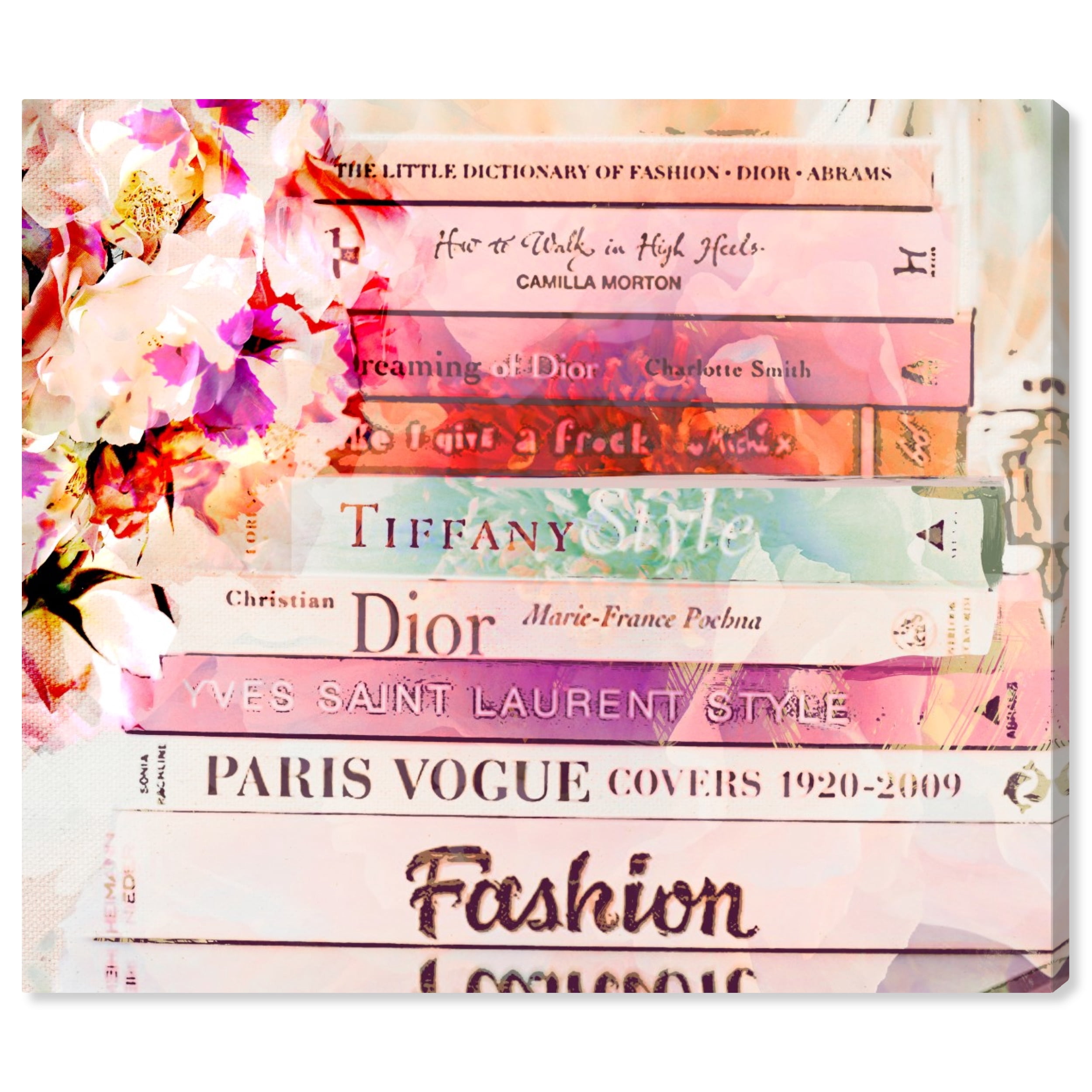Runway Avenue Fashion and Glam Wall Art Canvas Prints 'Romantica Spring' Home Décor, 24" x 20", Pink, Pink